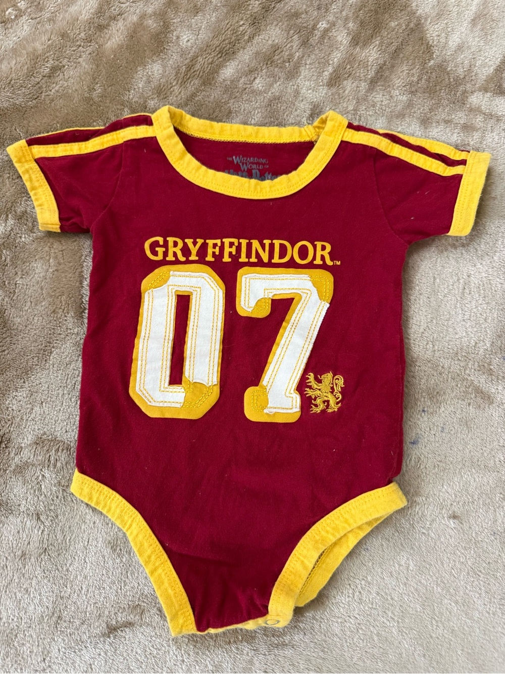 Harry Potter 07 Gryffindor Baby 12m One Piece